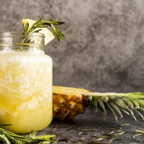 Coconut Water and Pineapple Smoothie - sunburn sips