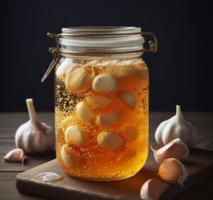 fermented garlic honey