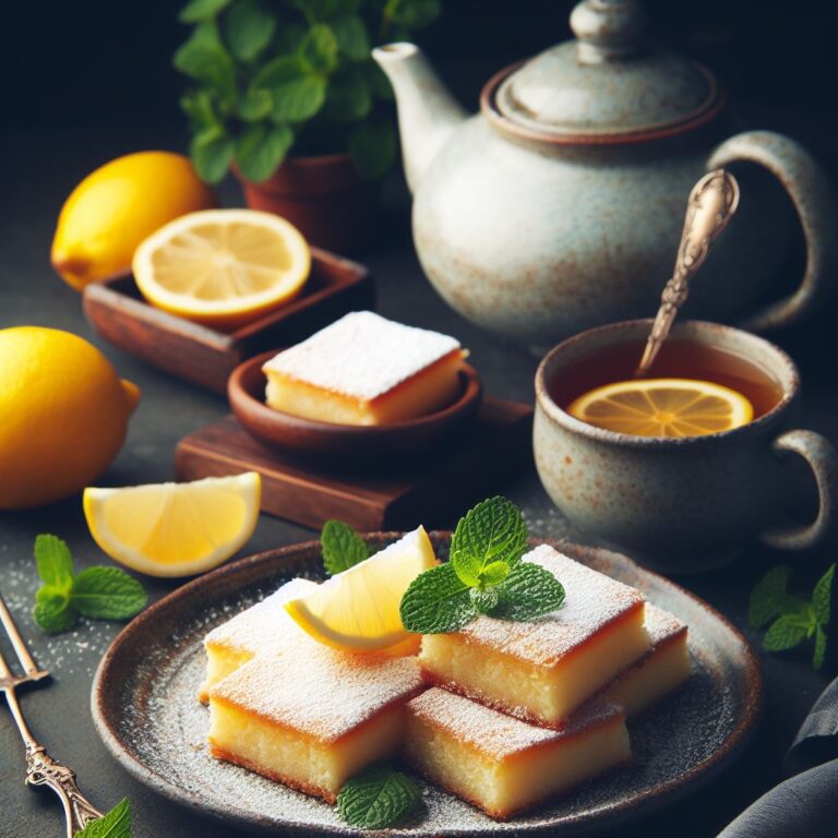 Gluten-Free Lemon Bars served with lemons on a plate