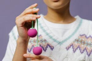 Close-Up Shot of a Person Holding Adult Toys | kegel balls | ben wa balls | kegel exercises for women