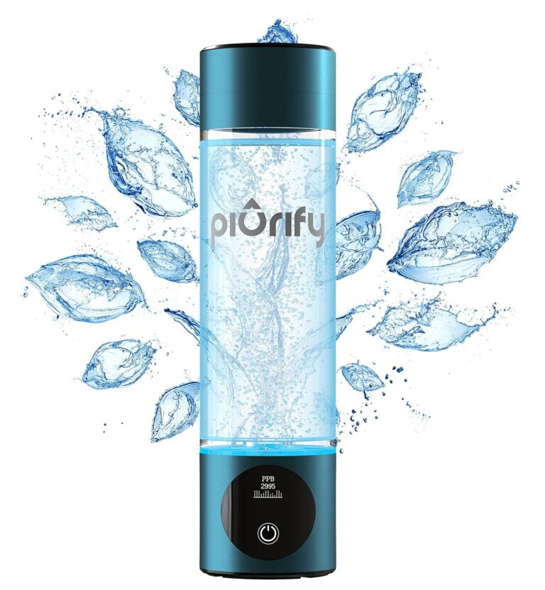 image of PIURIFY Turquoise Hydrogen Water Bottle | top 10 best hydrogen water bottles