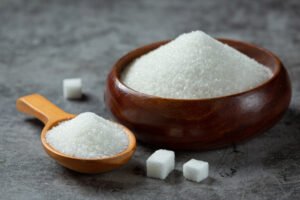 granulated sugar | placeholder for What Happens if You Stop Eating Sugar for 30 Days