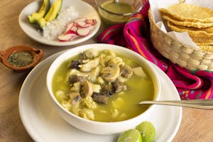 Close-Up Photo of a Soup with Mushrooms | placeholder for Low Glycemic Foods List pdf, 30-day low glycemic diet menu