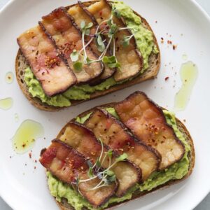 Tempeh Bacon and Avocado Toast