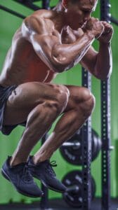 A fit man doing box squats | Stop Wasting Time on Calf Raises—These 5 Moves Will Actually Get You Results