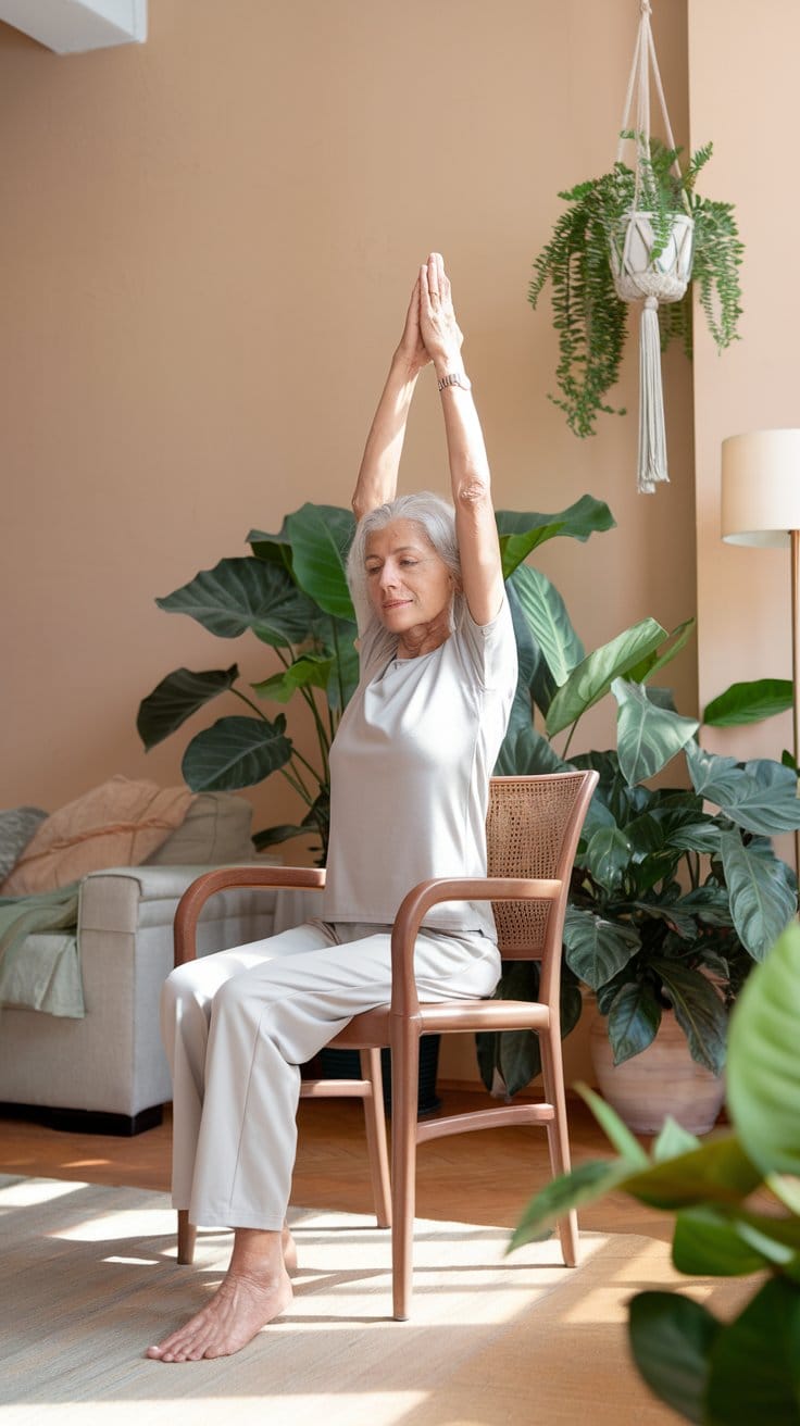 chair yoga for seniors | 75 and FIERCE: Her Yoga Secret That SHAVED Decades Off Her Body in 30 Days! (See the Shocking Before & After)