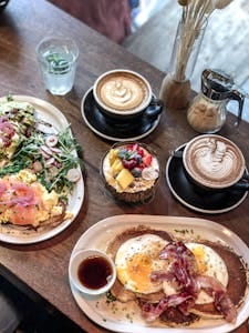 Enjoy a delightful brunch with gourmet dishes and freshly brewed coffee in a cozy setting. | This High-Protein Breakfast Can Help Lower Your Cholesterol—Dietitians Swear By It