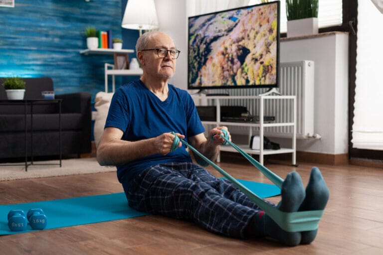 elderly man doing pilates | The Doctor’s Secret: I Was 67, in Pain, and Ready to Quit… Then I Found These 15 Light Exercises