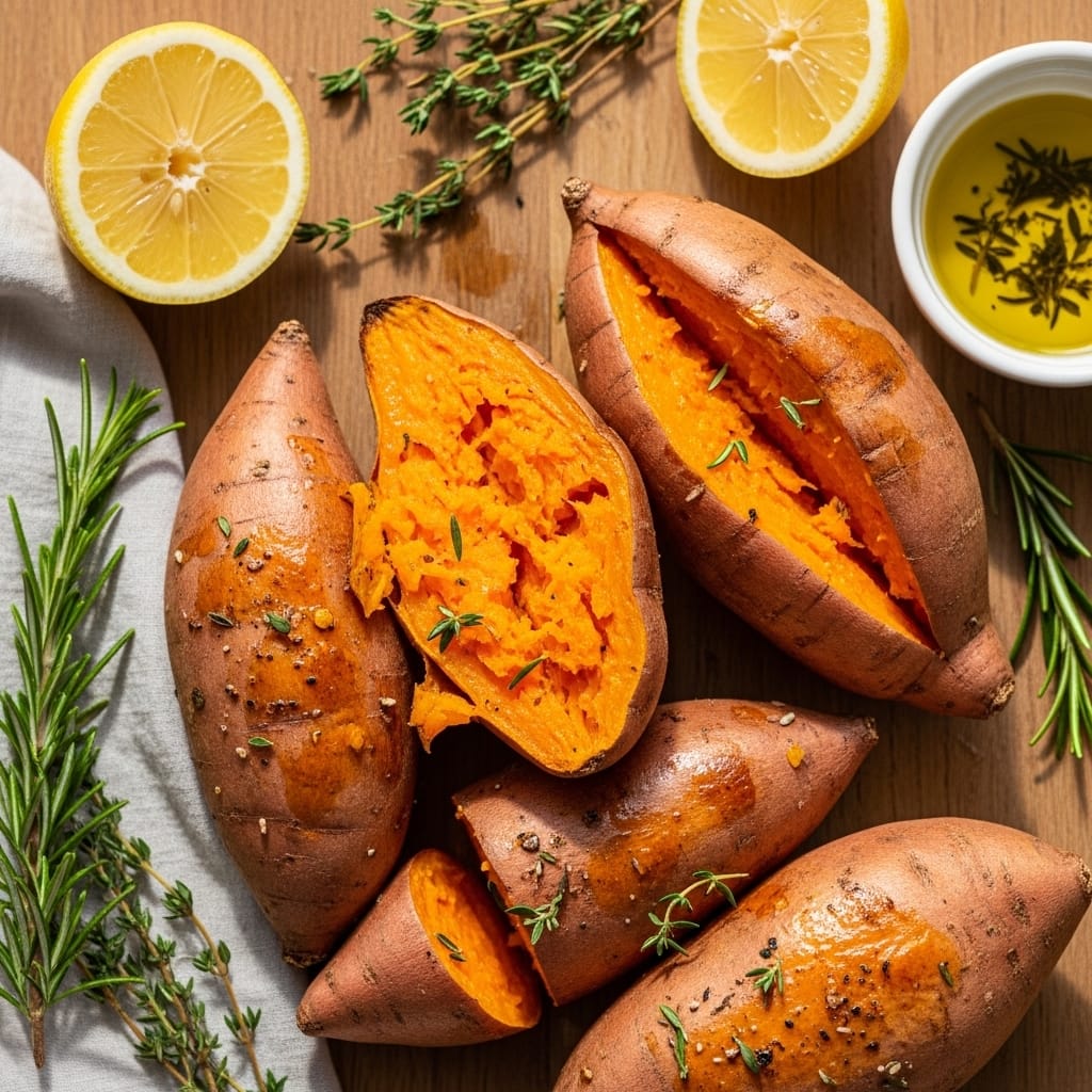 baked sweet potatos
