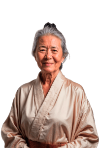 elderly asian woman