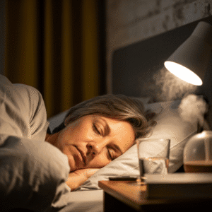 senior woman sleeping