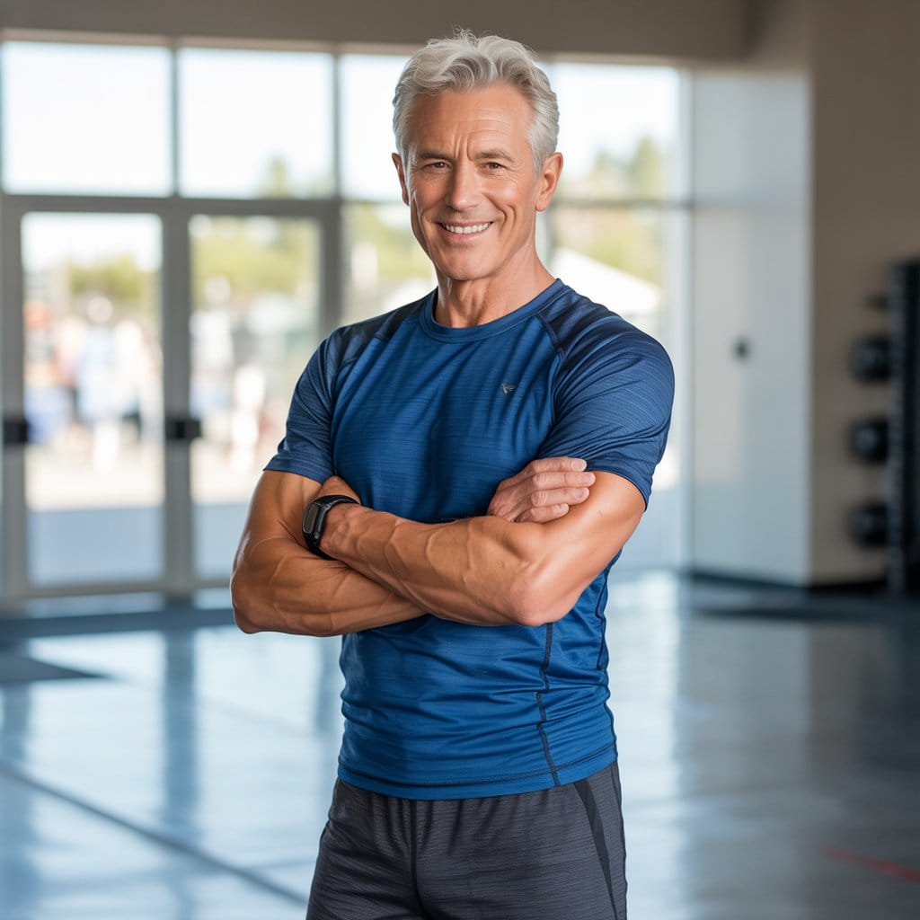 fit senior man in sports wear | elderly man