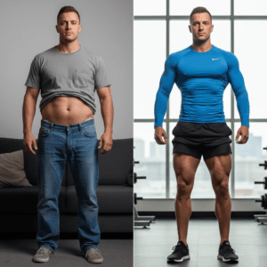 before and after dad transformation